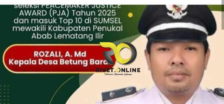 Kepala desa betung barat Desa Betung Rozali Amd Contoh Desa- Desa Lain